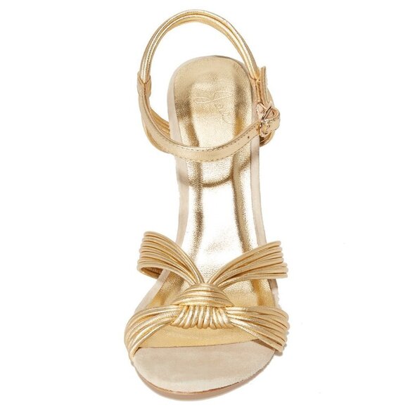 💕JOIE💕 Airlia Metallic Gold Heeled Strappy Sandals 39 NWOT - Picture 5 of 8